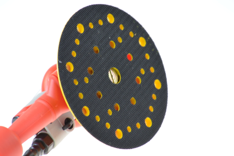 Lijadora neumática de doble acción de 150 mm Vacío central 6 pulgadas 6 agujeros