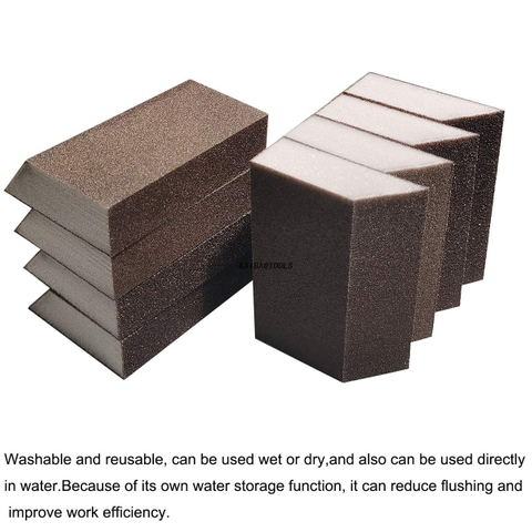 arena de esponja de borde bisel para pulir metal de madera