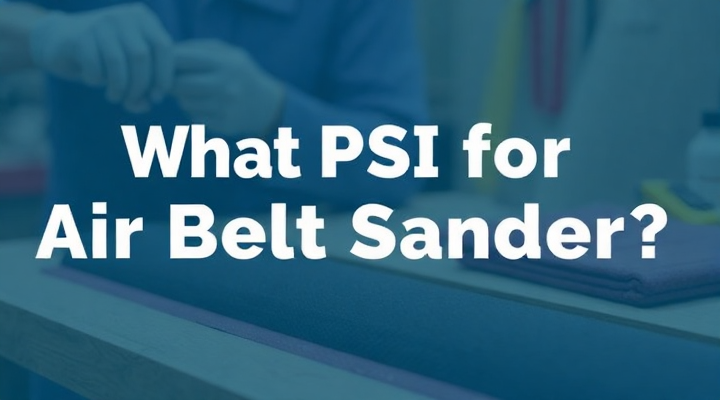 ¿Qué psi para la lijadora de la banda de aire?