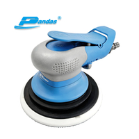 PANDAS Máquina pulidora neumática de 6 pulgadas, máquina pulidora industrial, máquina pulidora sin vacío, máquina neumática de papel de lija, máquina pulidora en seco para carpintería y coche