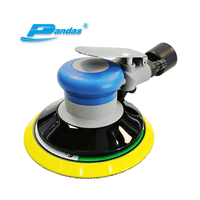 PANDAS Máquina pulidora neumática industrial Máquina de papel de lija tipo vacío central de 6 pulgadas, amoladora en seco, máquina de encerado y pulido de automóviles, amoladora de aire